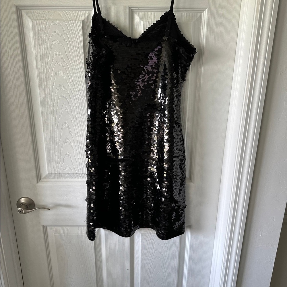 Michael Kors Black Mini Sequin Dress